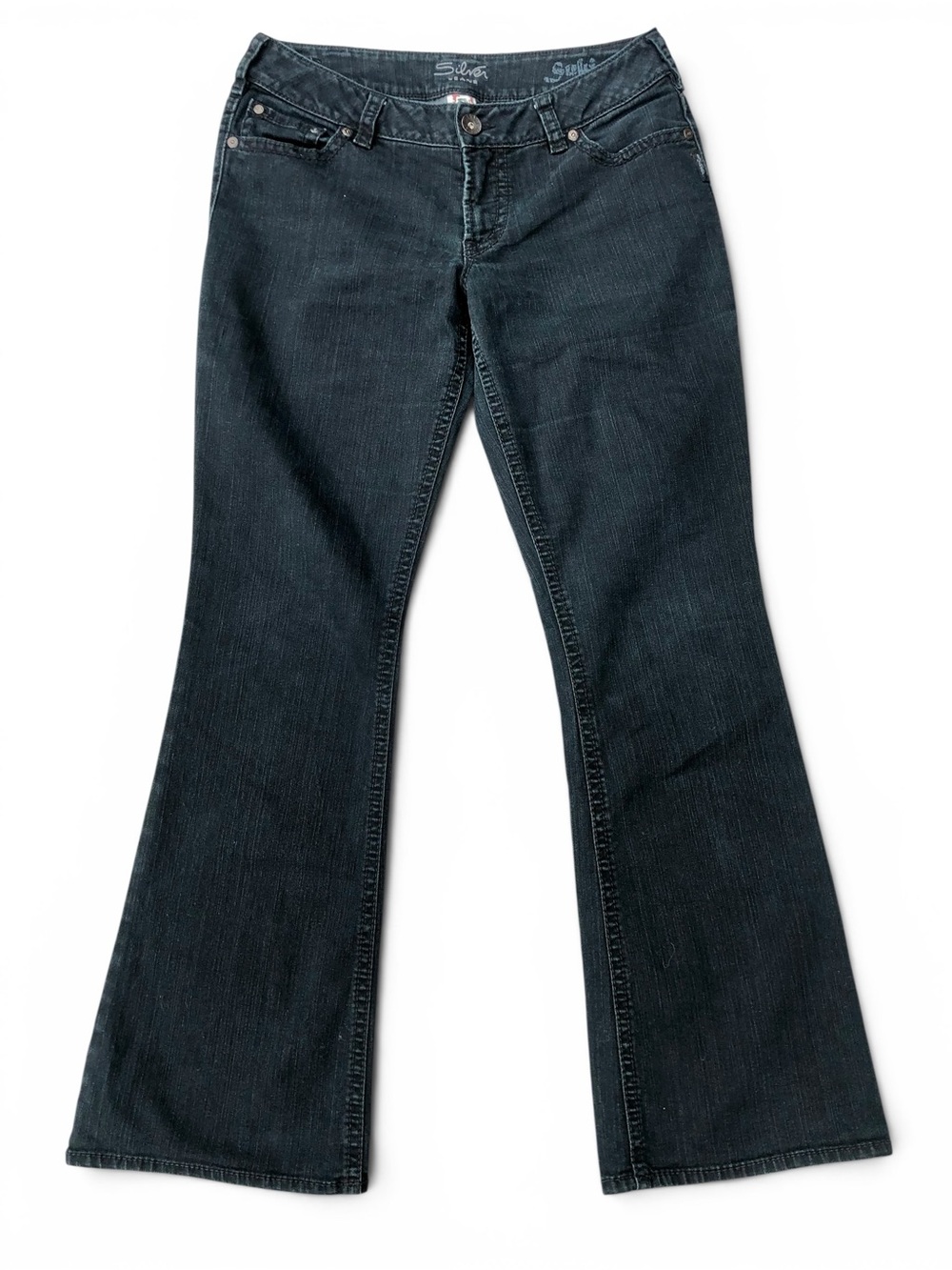 SILVER JEANS Suki Flare Jeans 32x32 Black